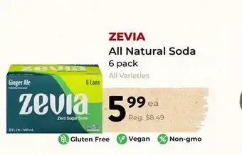 Marche Leo's ZEVIA All Natural Soda offer