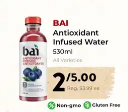 Marche Leo's BAI Antioxidant Infused Water offer