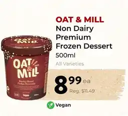 Marche Leo's Vegan OAT & MILL Non Dairy Premium Frozen Dessert offer