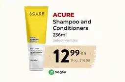 Marche Leo's ACURE Shampoo and Conditioners offer