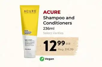 Marche Leo's ACURE Shampoo and Conditioners offer