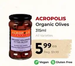 Marche Leo's ACROPOLIS Organic Olives offer