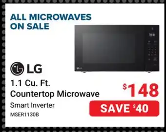 Visions Electronics LG 1.1 Cu. Ft. Countertop Microwave offer