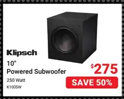 Visions Electronics Klipsch 10 Powered Subwoofer offer