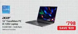 Visions Electronics Acer 16 TravelMate P2 15-120U Laptop offer
