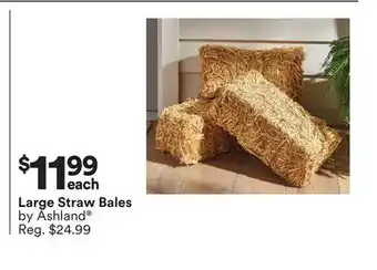 Michaels Large Straw Bales by Ashland offer