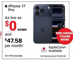Visions Electronics iPhone 17 Pro offer
