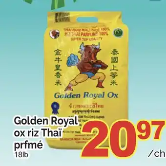 T&T Supermarket GOLDEN ROYAL OX RIZ THAÏ PRFMÉ, 18LB offer