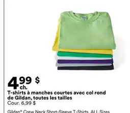 Michaels T-shirts à manches courtes avec col rond de Gildan, toutes les tailles offer