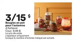 Michaels Bougies en pot pour l'automne d'Ashland offer