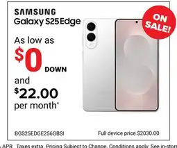 Visions Electronics Samsung Galaxy S25Edge offer