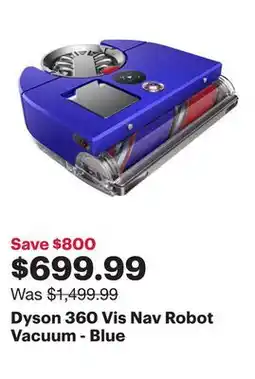 Best Buy Dyson 360 Vis Nav Robot Vacuum - Blue offer