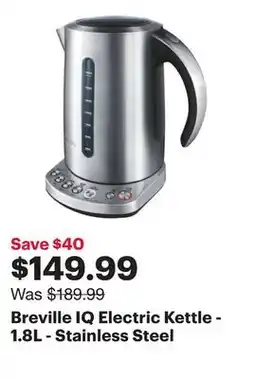 Best Buy Breville IQ Electric Kettle - 1.8L - Stainless Steel offer