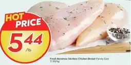 Sobeys Fresh Boneless Skinless Chicken Breast Family Size offer