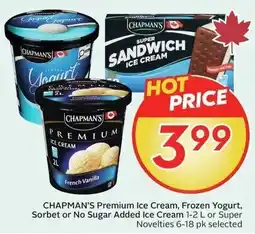 Sobeys Chapman's premium ice cream, frozen yogurt offer