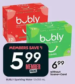 Sobeys Bubly sparkling water offer
