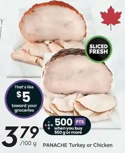 Sobeys Panache turkey or chicken offer
