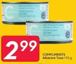 Sobeys Compliments albacore tuna offer