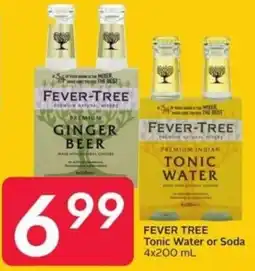 Sobeys Fever tree tonic water or soda offer