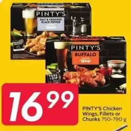 Sobeys PINTY'S Chicken Wings and Fillets or Chunks offer