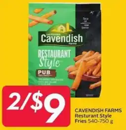 Sobeys CAVENDISH FARMS Resturant Style Fries offer