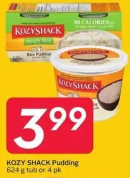 Sobeys Kozy shack pudding offer
