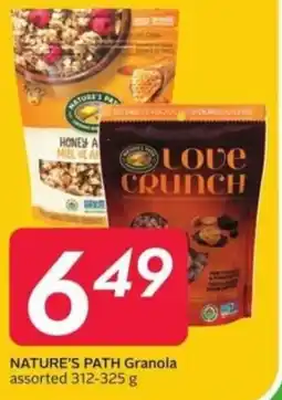 Sobeys Nature's path granola offer
