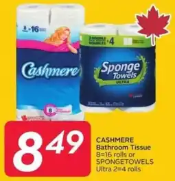 Sobeys Cashmere bathroom tissue offer