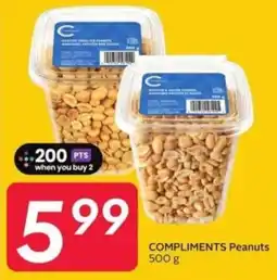Sobeys Compliments peanuts offer