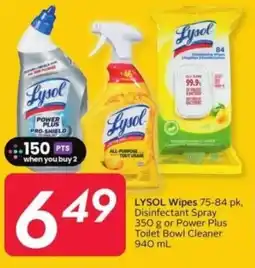 Sobeys Lysol wipes offer