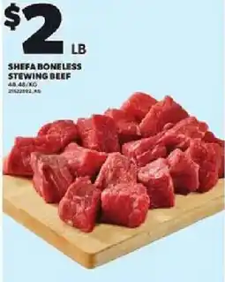 Loblaws Shefa boneless stewing beef offer