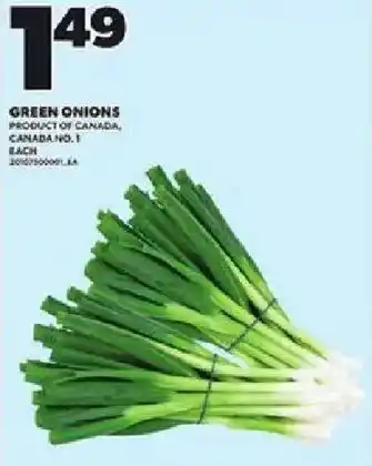 Loblaws Green onions offer