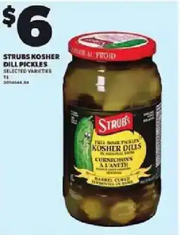 Loblaws Strubs kosher dill pickles offer