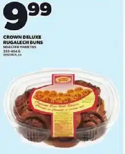 Loblaws Crown deluxe rugalech buns offer