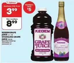 Loblaws Kedem grape juice offer