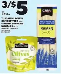 Loblaws Tuscanini pouch olives pitted offer