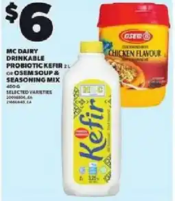 Loblaws Mc dairy drinkable probiotic kefir offer