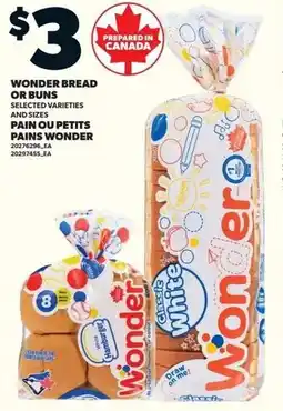 Loblaws Wonder bread or buns offer