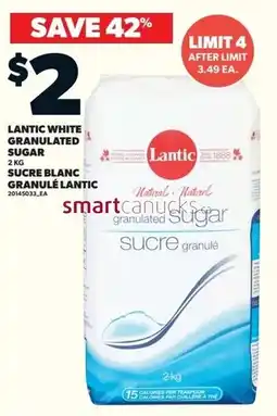 Loblaws Lantic white granulated sugar offer