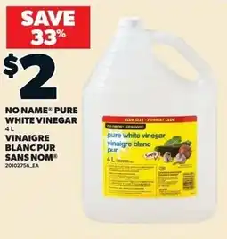 Loblaws No name pure white vinegar offer
