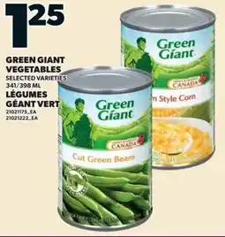 Loblaws Green giant vegetables offer