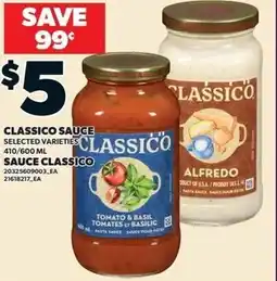 Loblaws Classico sauce offer