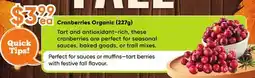 Healthy Planet Cranberries Organic offer