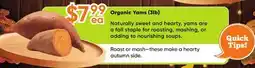 Healthy Planet Organic Yams (31b) offer