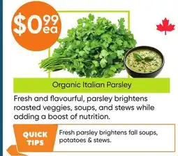 Healthy Planet Organic Italian Parsley offer