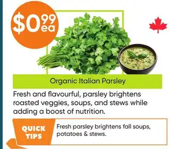 Healthy Planet Organic Italian Parsley offer