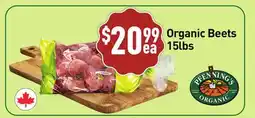 Healthy Planet Organic Beets offer