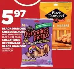 Loblaws Black diamond cheese snacks offer