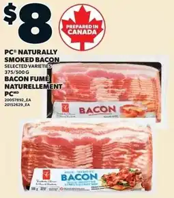 Loblaws PC naturally smoked bacon offer