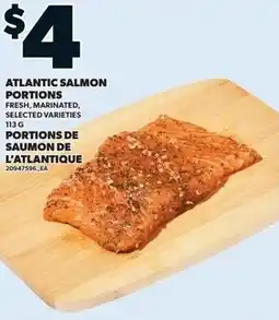 Loblaws Atlantic salmon portions offer